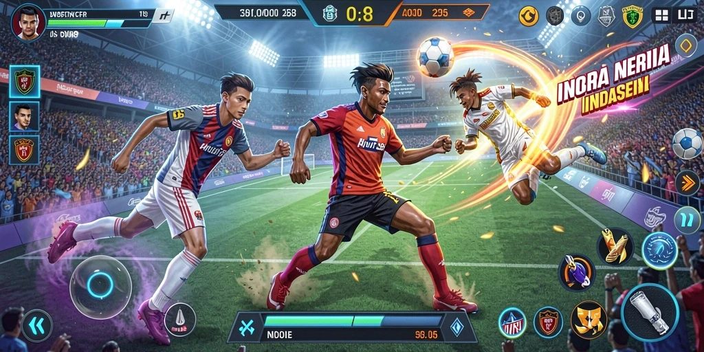 Menampilkan karakter unik yang bisa dimainkan.